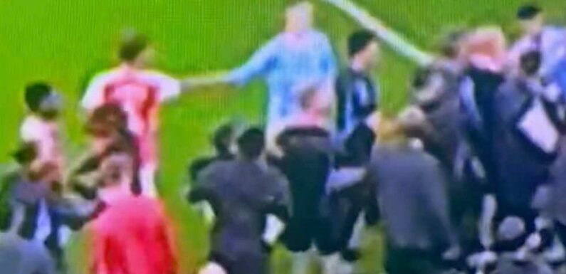 Ben White centre of frosty incident moments before Haaland bust-up at Arsenal