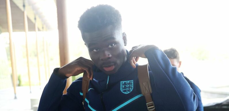 Bukayo Saka out of England squad just hours after reporting to St George’s Park