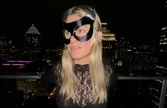 Canadian tennis star Eugenie Bouchard seen as catwoman for Halloween