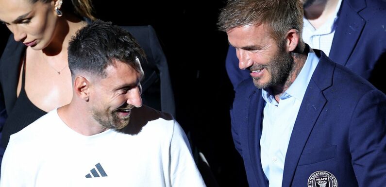 David Beckham was worried Lionel Messi would return to Barcelona