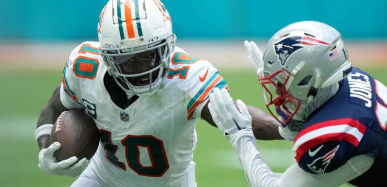 Dolphins WR Tyreek Hill on surpassing 1,000-yard mark in eight games: 'I've been calling my shot since I came in this league'