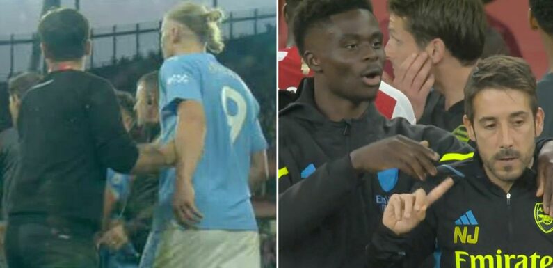 Erling Haaland bust-up included ex-Man City coach as Arsenal tensions boil over