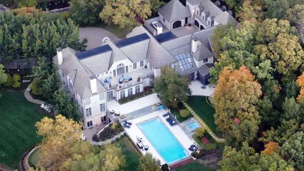 Fresh photos of Travis Kelce's new $6m Kansas City mansion