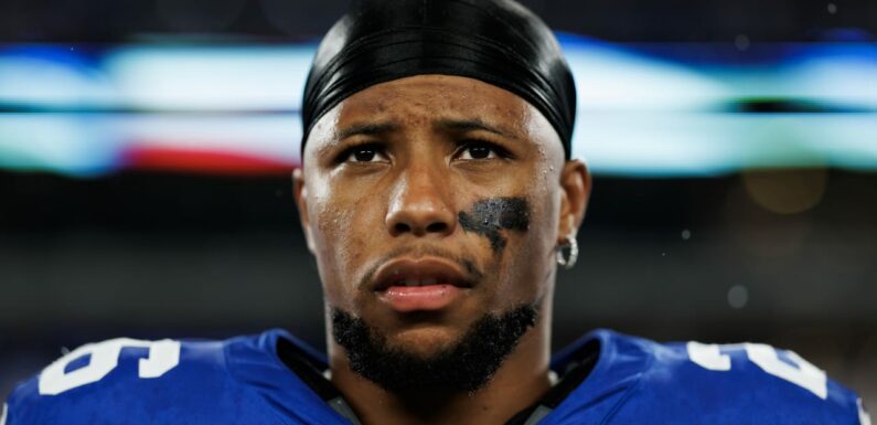 Giants RB Saquon Barkley (ankle) questionable to play vs. Dolphins