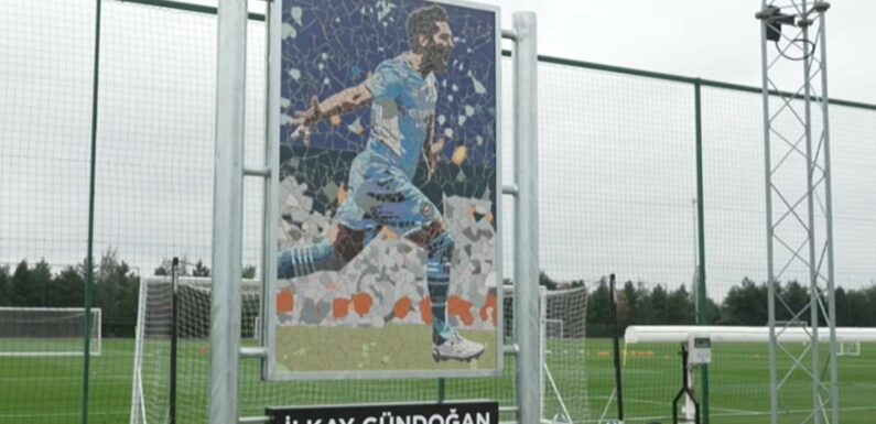 Man City dedicate a training pitch to Treble winner Ilkay Gundogan