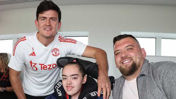 Man United stars Harry Maguire and Mason Mount attend Dream Days event