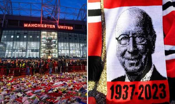 Man Utd fans in tears after tribute to Sir Bobby Charlton at Copenhagen match