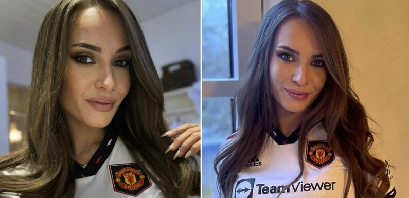 ‘Man Utd’s sexiest fan’ poses with club shirt and fans can’t get enough of babe