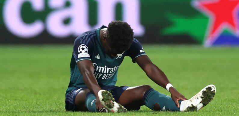 Mikel Arteta gives Bukayo Saka injury update ahead of Arsenal vs Man City