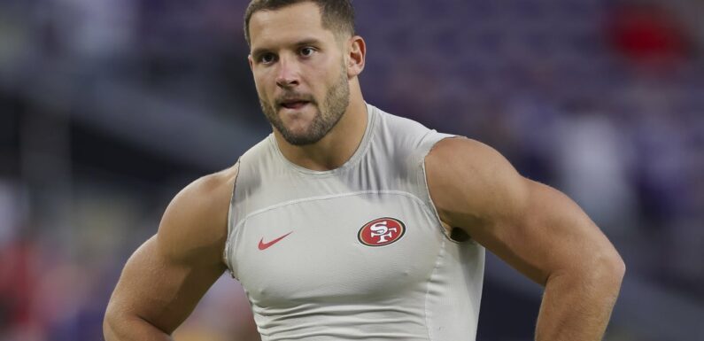 Niners DE Nick Bosa admits holdout has held him back 'a little bit' in 2023 season