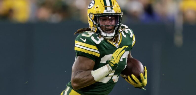 Packers RB Aaron Jones (hamstring) to be inactive vs. Raiders