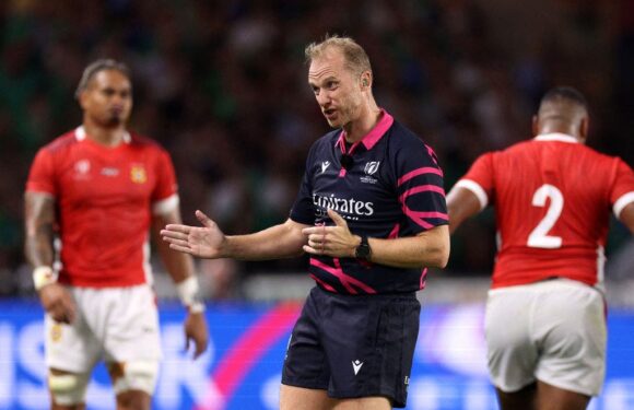 Referees assigned for Rugby World Cup quarter-finals – including England’s record-breaking official