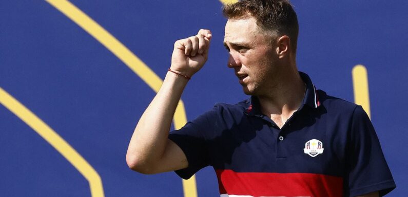 Ryder Cup: Watch Thomas taunt European fans by tipping imaginary cap