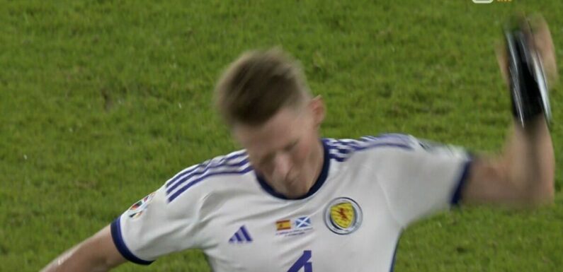 Scott McTominay fumes as Scotland screamer controversially ruled out vs Spain