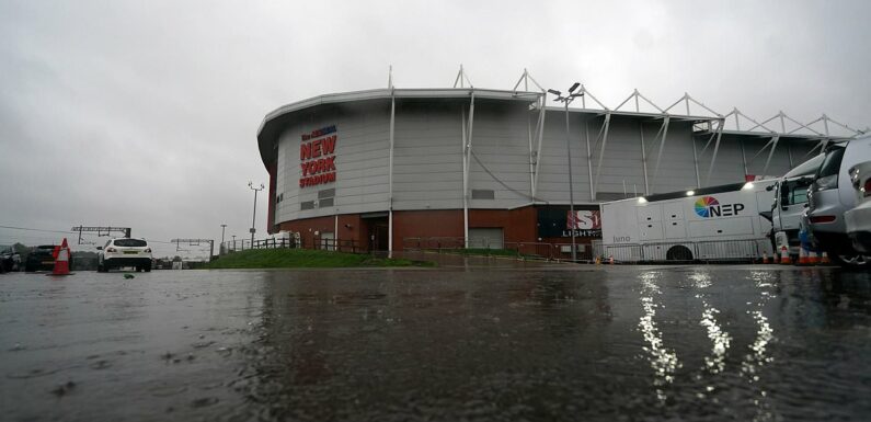 Storm Babet hits first English match as Rotherham vs Ipswich postponed