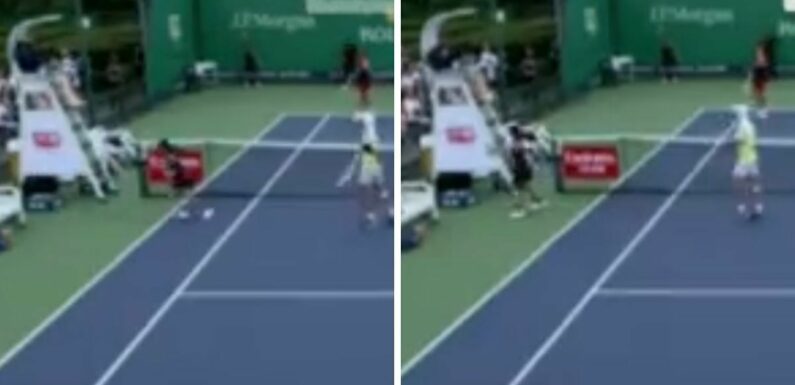 Tennis star immediately disqualified for firing ball in umpire’s face