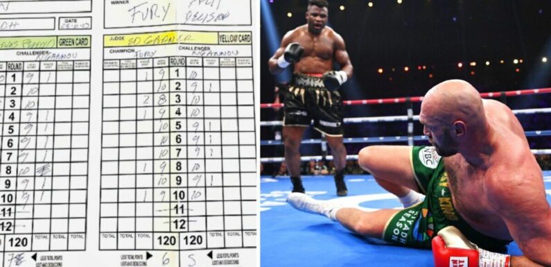 Tyson Fury vs Francis Ngannou scorecards in full as ex-UFC star ‘robbed’