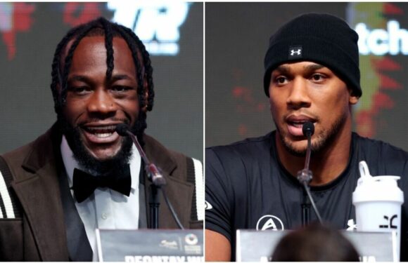 Anthony Joshua’s Deontay Wilder prediction as heavyweight rivals finally meet