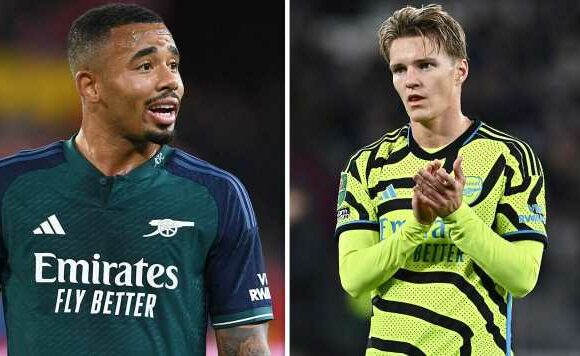 Arsenal injury latest on Jesus, Odegaard, White, Partey ahead of two-week break
