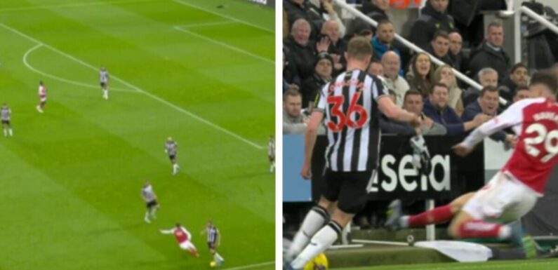 Arsenal’s Havertz gets three Newcastle stars booked with foul to shut up Neville