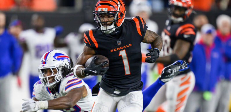 Bengals WR Ja’Marr Chase (back) questionable to play Sunday vs. Texans