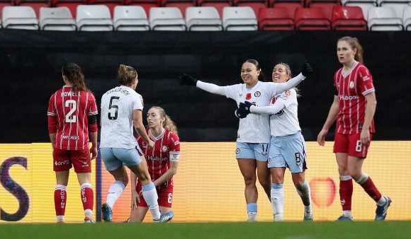 Bristol City 0-2 Aston Villa: Villans claim first win of WSL season