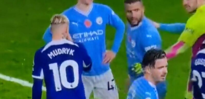 Chelsea’s Mudryk dubbed ‘proper villain’ for what he did to Kyle Walker’s shirt