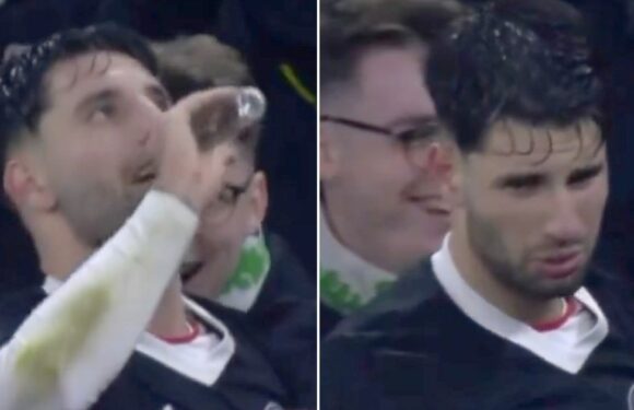 Dominic Szoboszlai spotted downing massive shot after qualifying for Euro 2024