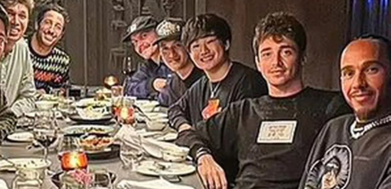 F1 fans spot key personalities missing from drivers’ end of season meal