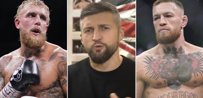 Froch predicts Jake Paul vs Conor McGregor with ‘can’t fight for toffee’ jibe