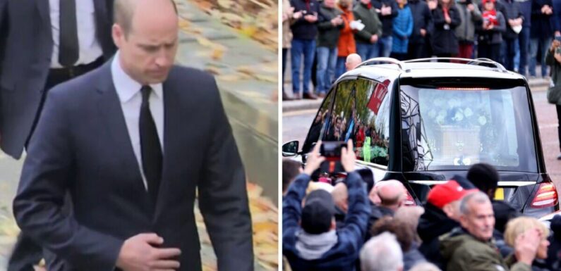 Gary Lineker and Prince William pay respects at Sir Bobby Charlton funeral