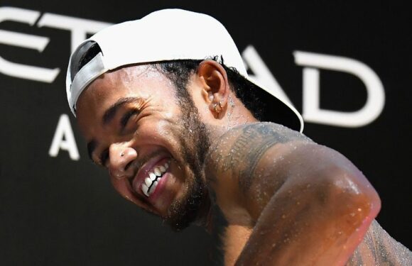 Lewis Hamilton went topless on Abu Dhabi GP podium to show off new tattoo