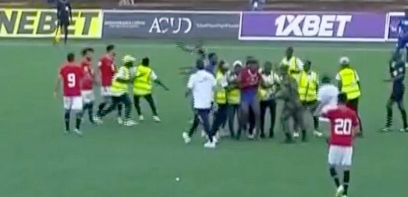 Liverpool star Mo Salah targeted and punches thrown as pitch invaders storm game