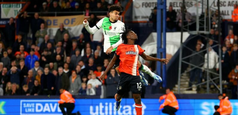 Luton 1-1 Liverpool: Luis Diaz scores stoppage time equaliser