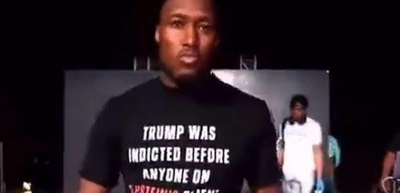 MMA fighter wears shirt in support of Donald Trump in bizarre walkout