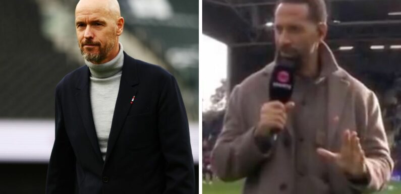 Man Utd icon Rio Ferdinand blasts Erik ten Hag in passionate rant at Fulham