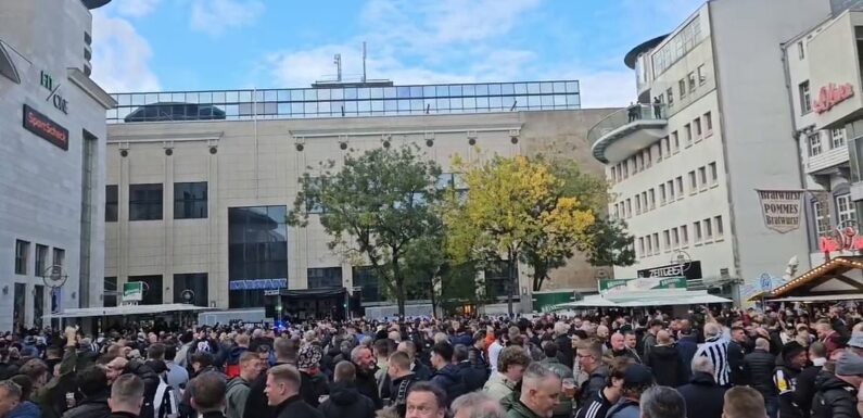 Newcastle fans descend on Dortmund for crunch Champions League tie