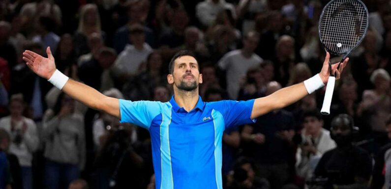 Novak Djokovic overcomes booing crowd to beat Holger Rune at Paris Masters