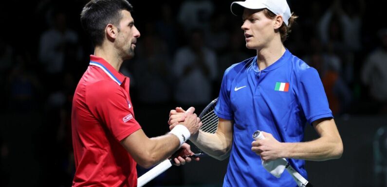 Novak Djokovic ‘surprised by Jannik Sinner’ as Serb reacts to Davis Cup defeat