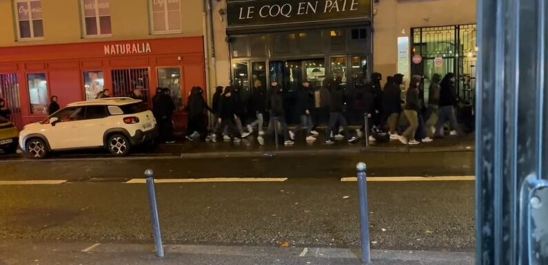 PSG Ultras look for Newcastle fans before attacking their pub