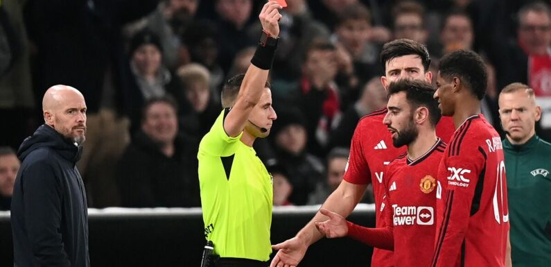 Rashford red card causes pundit chaos as Man Utd sunk by teenager in Copenhagen