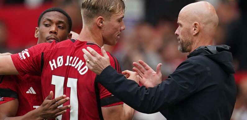 Rasmus Hojlund says ‘a matter of time’ until Erik ten Hag improves Man United