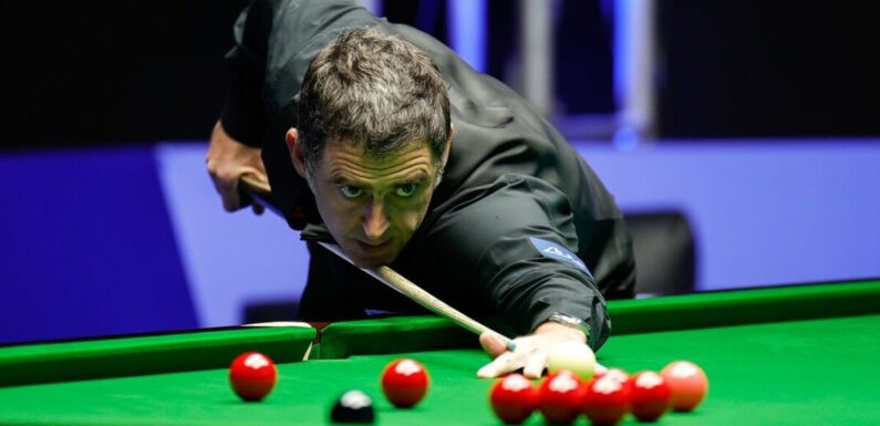 Ronnie O’Sullivan preparing to get ‘a good bending over and a good seeing to’