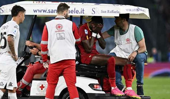 Tammy Abraham spotted undergoing light training exercises with Roma