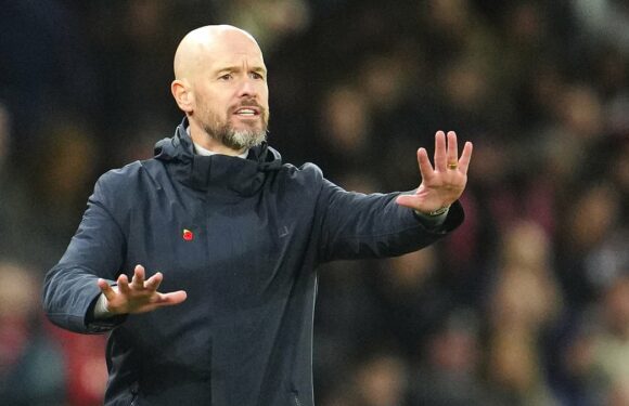 Ten Hag is all smiles as he enjoys dinner after 1-0 win over Luton