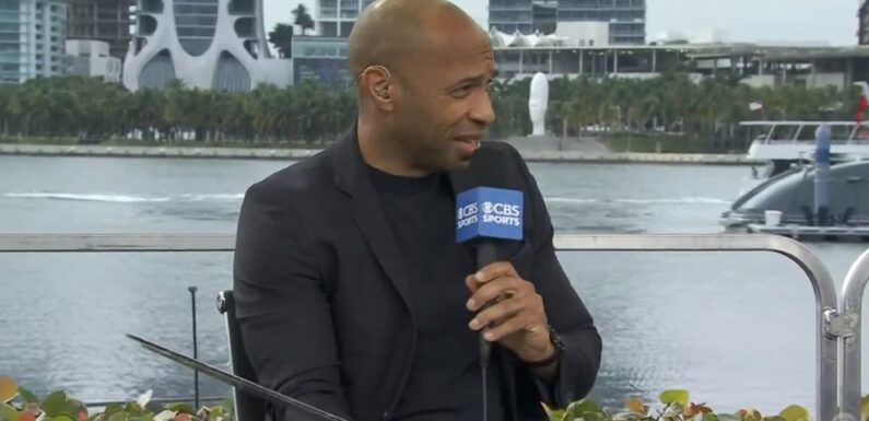 Thierry Henry FUMES at his custom EA FC 24 card