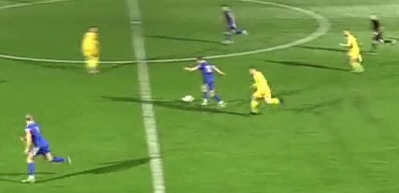 Wayne Rooney's younger brother scores stunning halfway line strike