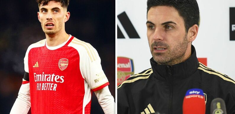 Arsenal boss Mikel Arteta accused of ‘hurting Kai Havertz’s confidence’