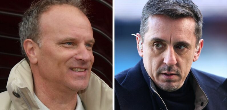 Arsenal legend Dennis Bergkamp planning EFL takeover to rival Gary Neville