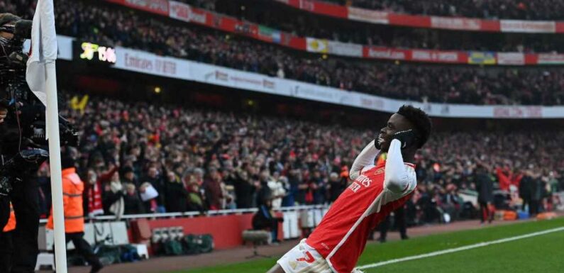 Bukayo Saka and Martin Odegaard fire Arsenal four points clear at the top of the Premier League